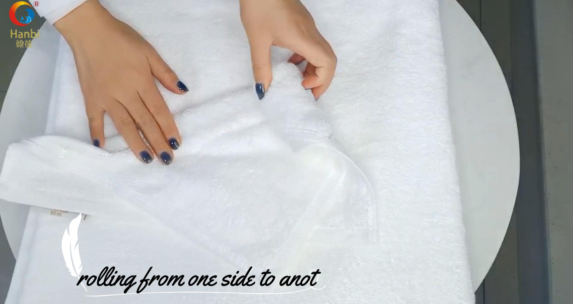 Hotel towel how to folding and become a flower-towel flower folding teaching 3