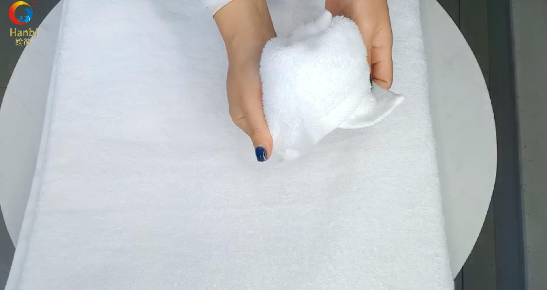 Hotel towel how to folding and become a flower-towel flower folding teaching 4