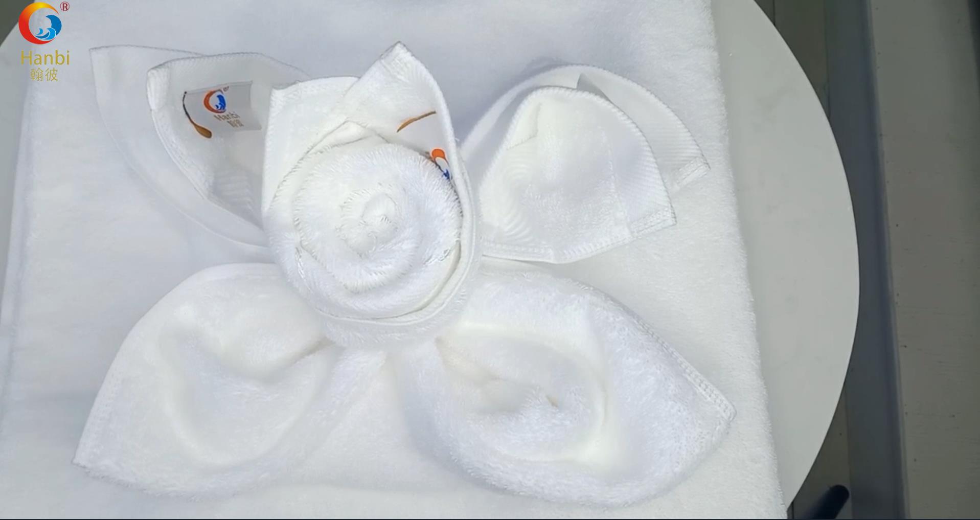 Hotel towel how to folding and become a flower-towel flower folding teaching 13