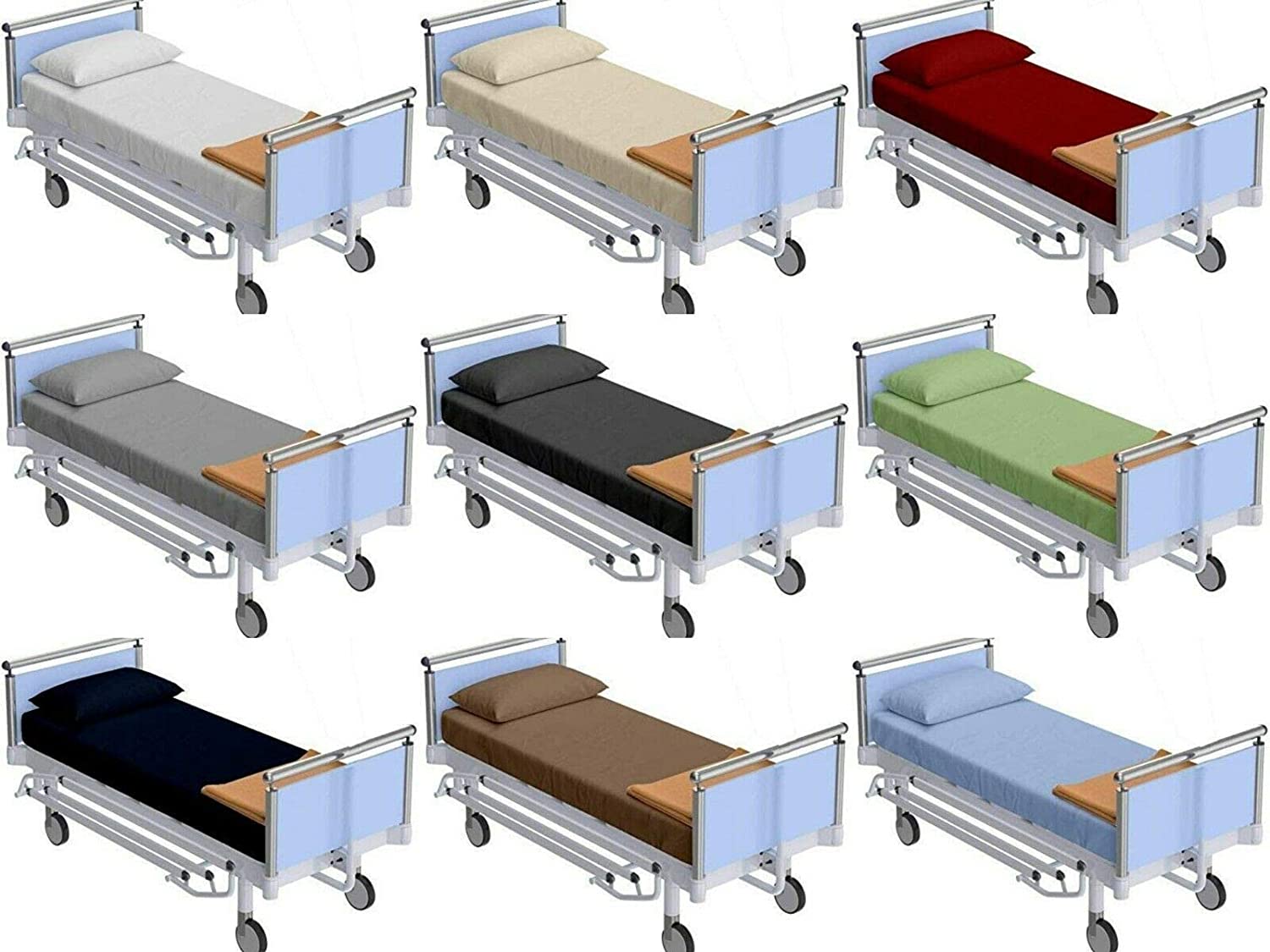 Hospital Bedding Three-piece White Sheet and Duvet Set Nursing Home Clinic Thickened Duvet Set 3