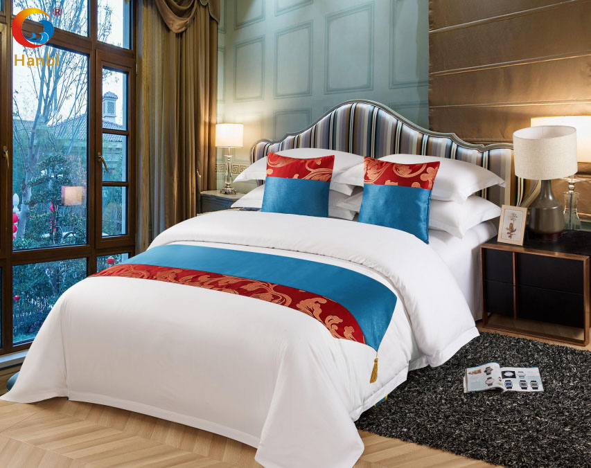 Five-star hotel 60s pure cotton sateen embroidery bedding 2