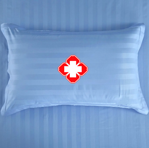 Quality Hospital Bedding Three-piece White Sheet and Duvet Set Nursing Home Clinic 2