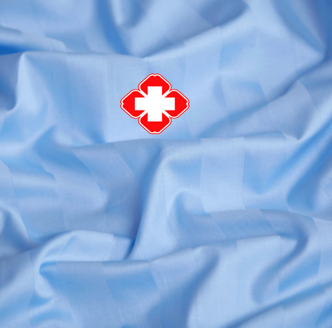 Quality Hospital Bedding Three-piece White Sheet and Duvet Set Nursing Home Clinic 4