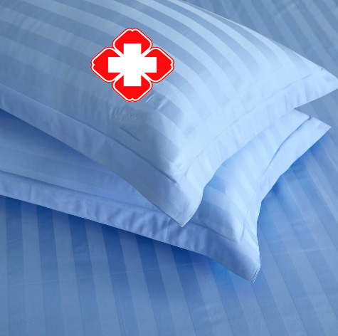 Quality Hospital Bedding Three-piece White Sheet and Duvet Set Nursing Home Clinic 3