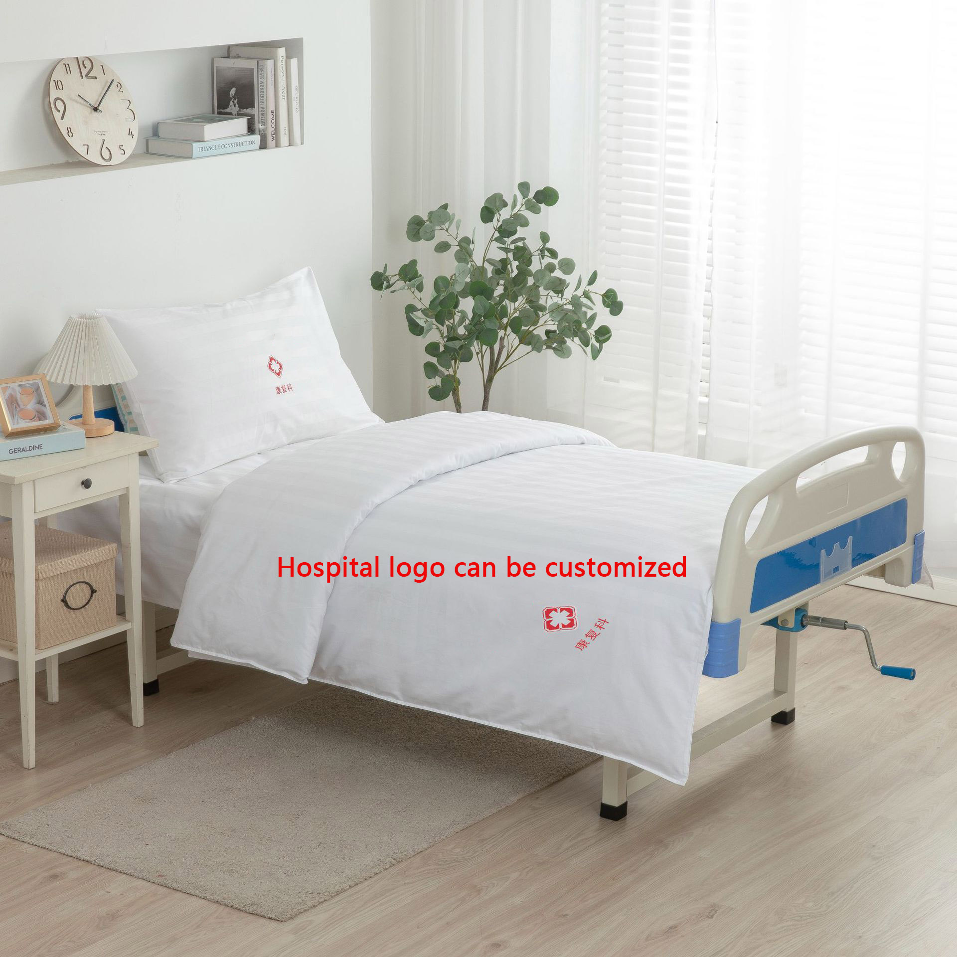 Wholesale hospital three sets of ward sheets and bed covers care bed thickened bedding 3