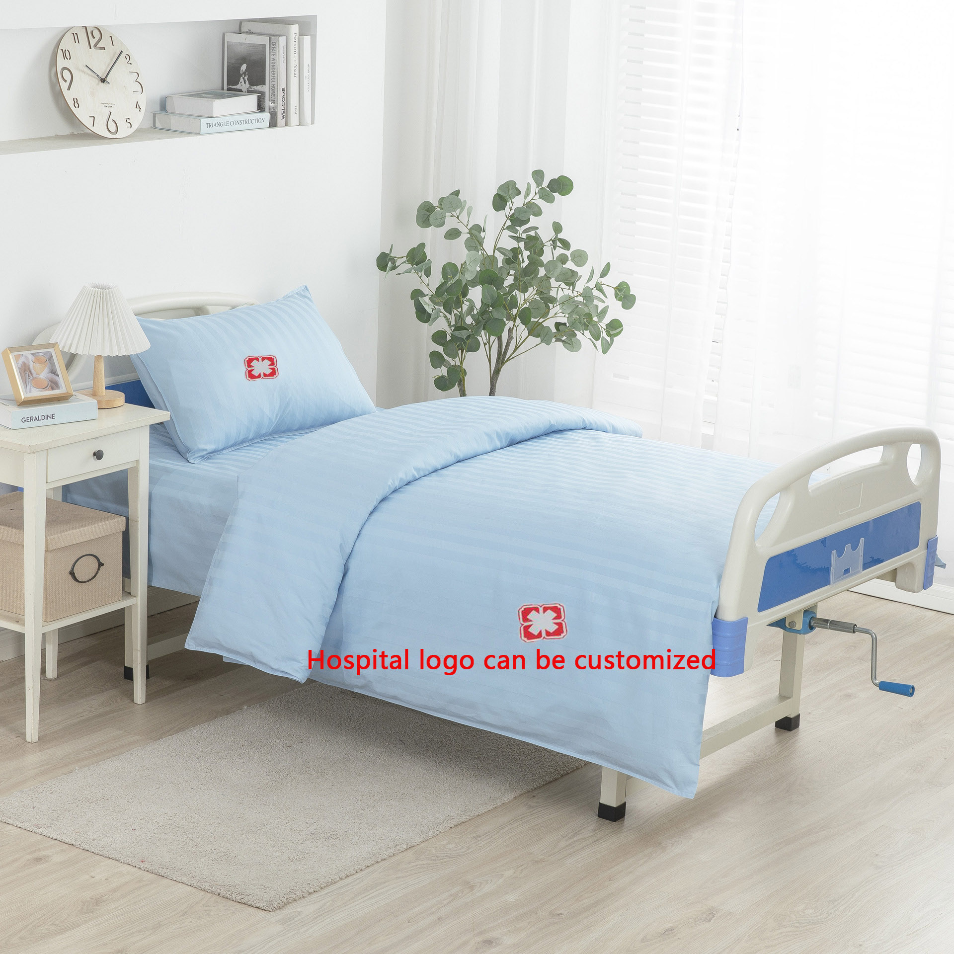 Wholesale hospital three sets of ward sheets and bed covers care bed thickened bedding 1