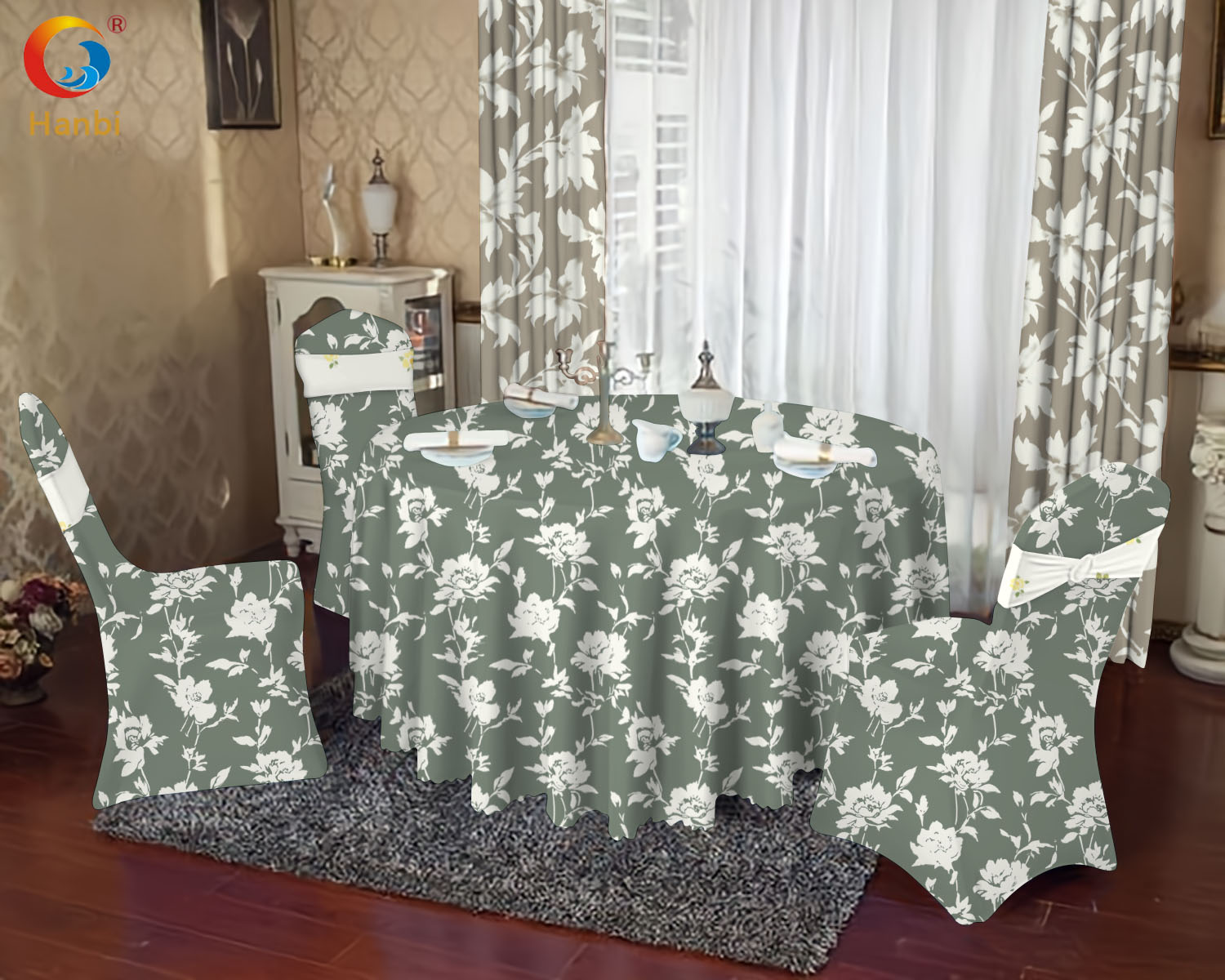 Wholesale Hotel Tablecloth of Waterproof and Oil-proof No-clean 4