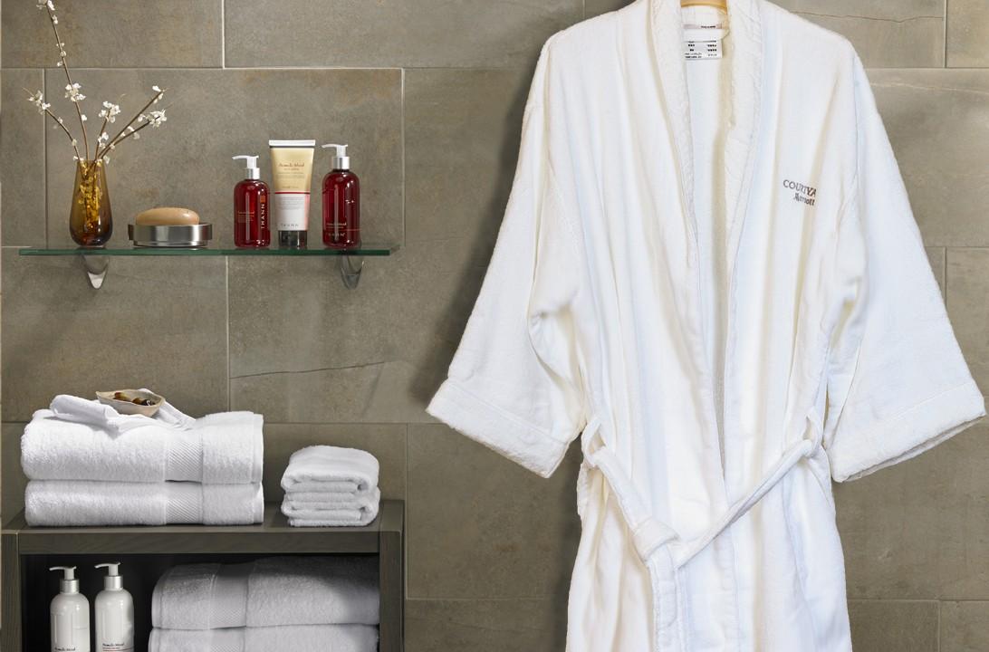 Hotel high end cotton unisex soft keep warm bathrobe suit for autumn and winter 1