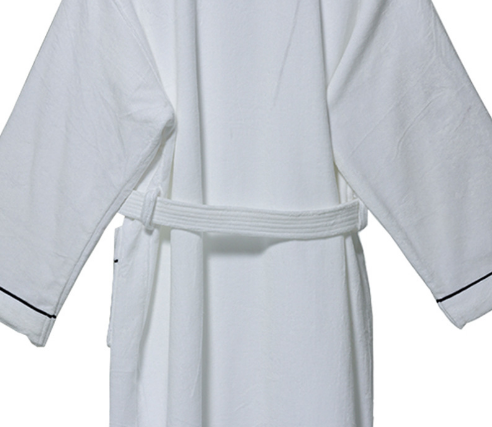 Four seasons bathrobe absorbent quick drying cotton robe 3