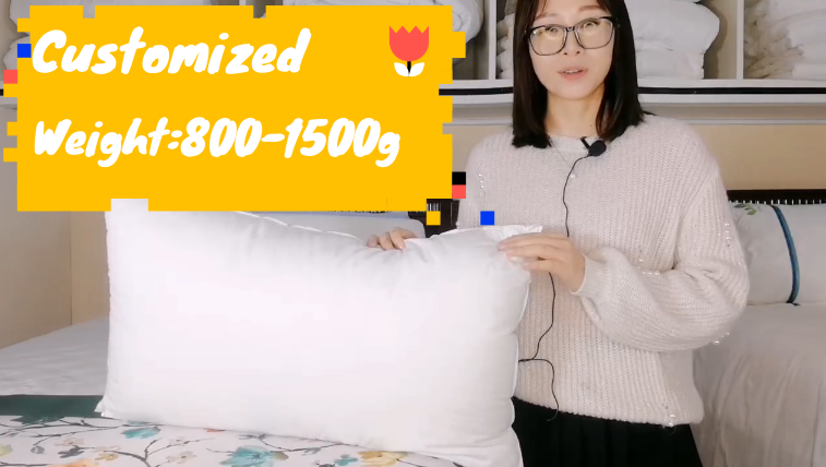 Hotel pillows wholesale customized size and weight - Hanbi Textile 4