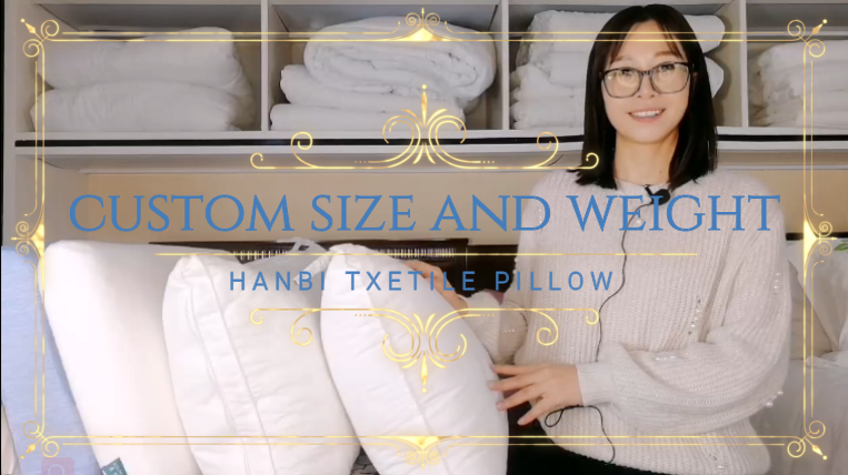 Hotel pillows wholesale customized size and weight - Hanbi Textile 1