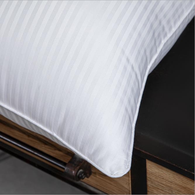 Super soft white stripe hotel cotton pillow 48*74cm 1000g customized pillow factory supplier 3
