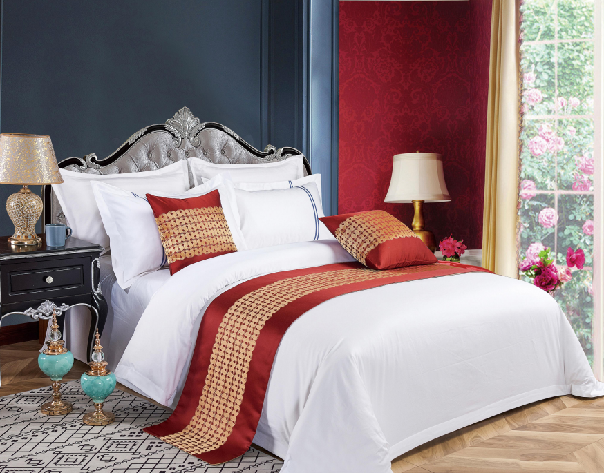 Hotel linen cotton 60s sateen 4-piece set 6