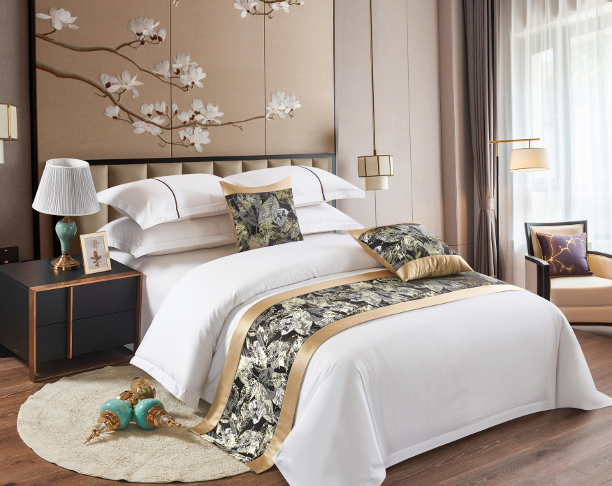 Hotel linen cotton 60s sateen 4-piece set 1