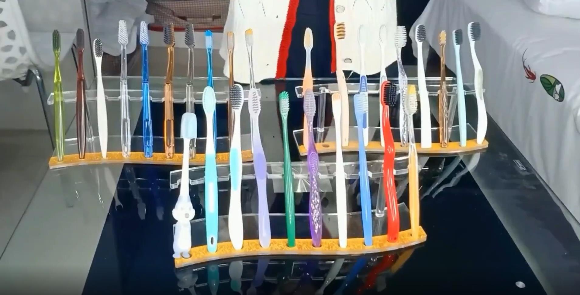 Showing many kinds of packaging toothbrushes and share Biodegradable toothbrush details-Hanbi textile 2