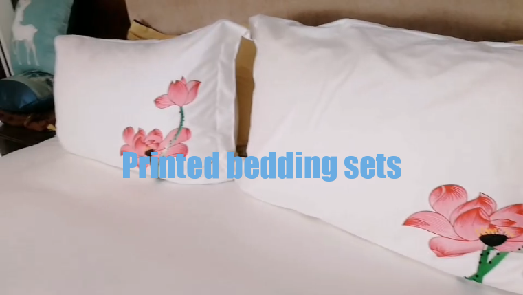 Printed hotel bedding sets many styles can customized pattern - Hanbi Textile 4