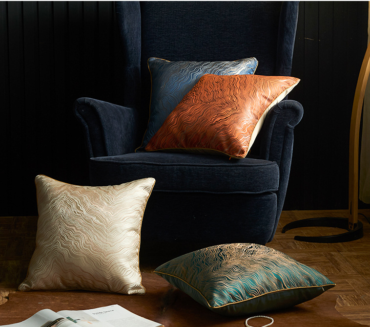 European nobility style Square pillow sofa bolster jacquard Home decoration pillow 1