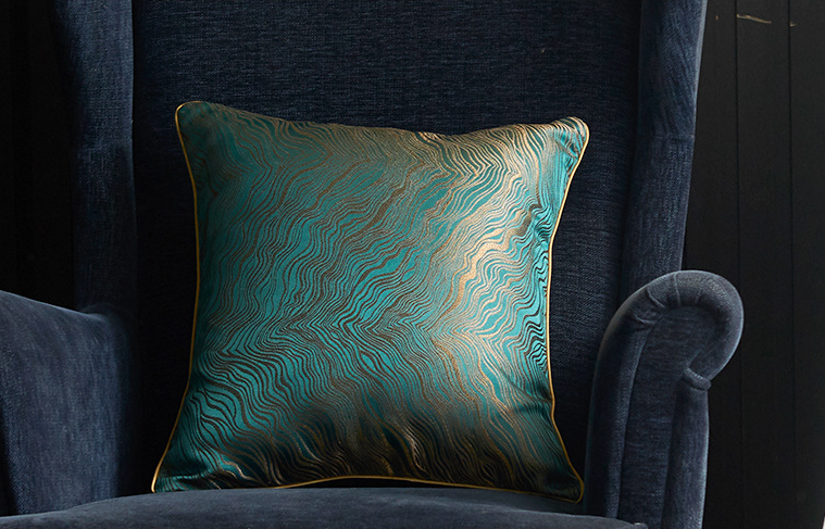 European nobility style Square pillow sofa bolster jacquard Home decoration pillow 2