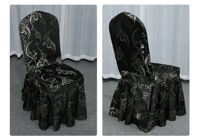 Luxury hotel restaurant wedding chair cover customer cases 3