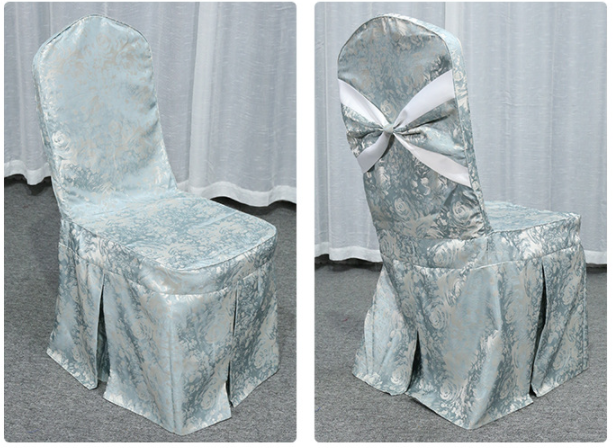 Luxury hotel restaurant wedding chair cover customer cases 1