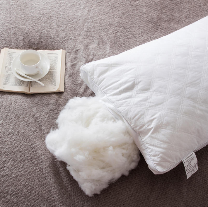 Best hotel pillows cotton material solid king size pure white pillow 1