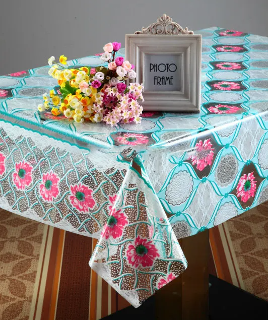 Plastic transparent tablecloth roll wholesaler Products | Hanbi Textile 2