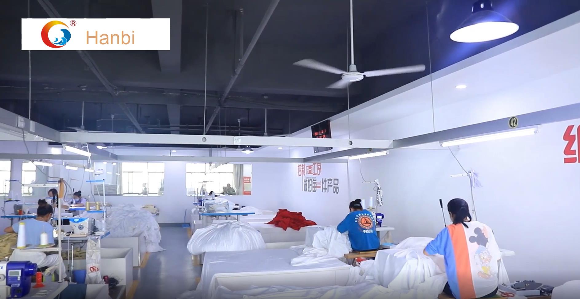 Hanbi factory bedspread hotel bed sheet and duvet cover manufacture 3