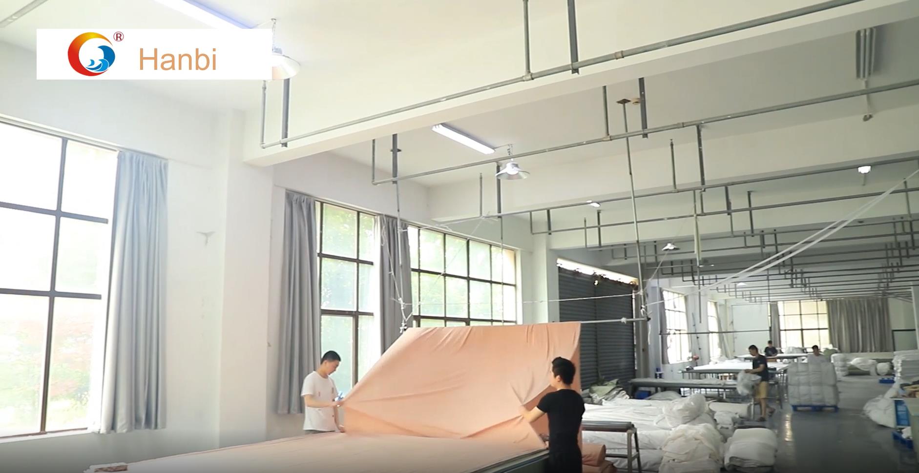 Hanbi factory bedspread hotel bed sheet and duvet cover manufacture 1