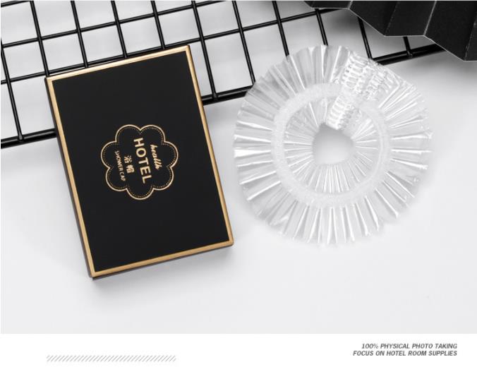 Black and gold package convenient disposable hotel toiletries with shampoo razor shower cream 12