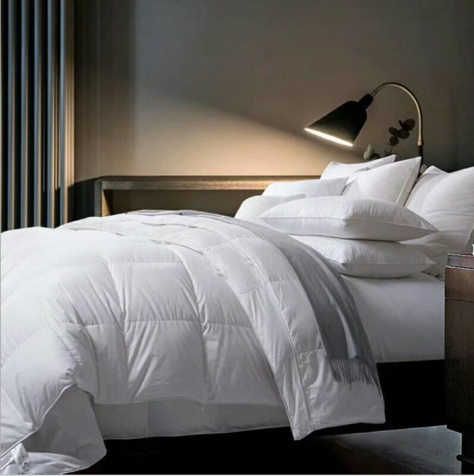 Hanbi luxury pure 95% goose dowm duvet for hotel and home keep warm 2