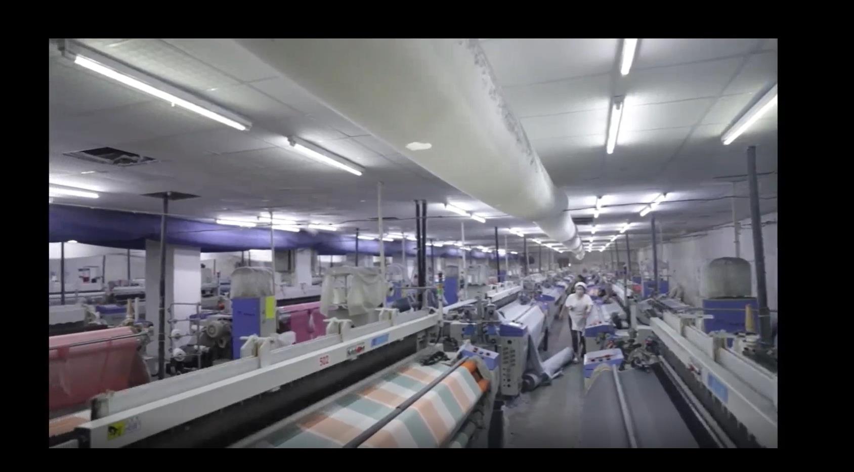 Hanbi company factory sewing stitching hotel bedding sets workshop bedspread 5