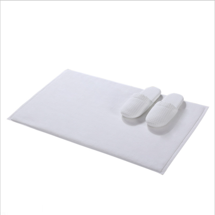 Bath water absorbent non-slip cotton bath mat hotel bathroom towel 2
