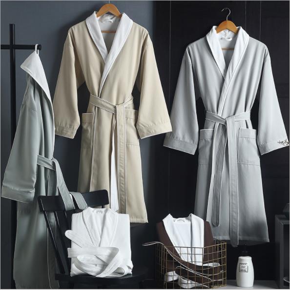 Customized Best style hotel bathrobes Gabardine material colorful bath wearing manufacturers From China 1