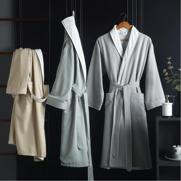 Customized Best style hotel bathrobes Gabardine material colorful bath wearing manufacturers From China 4