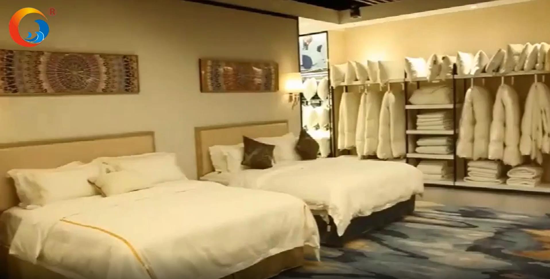 Exhibition hall-Hanbi Textile Co., Ltd. home and hotel textile products bedding set 1