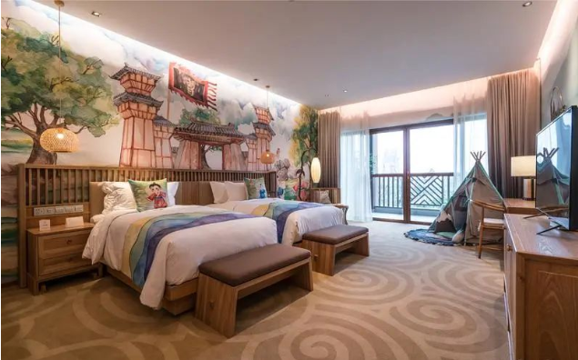 Hotel bedding sets hotel parent-child guest room creative design 2