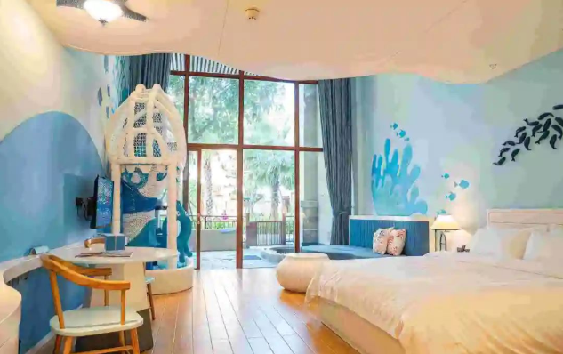 Hotel bedding sets hotel parent-child guest room creative design 42