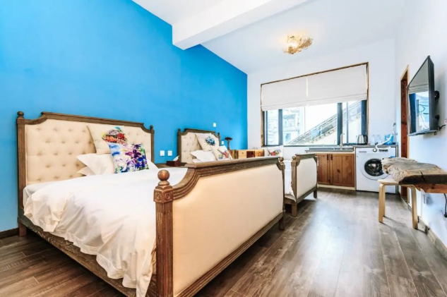 Hotel bedding sets hotel parent-child guest room creative design 46