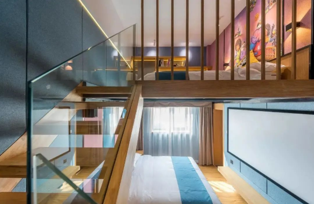 Hotel bedding sets hotel parent-child guest room creative design 47