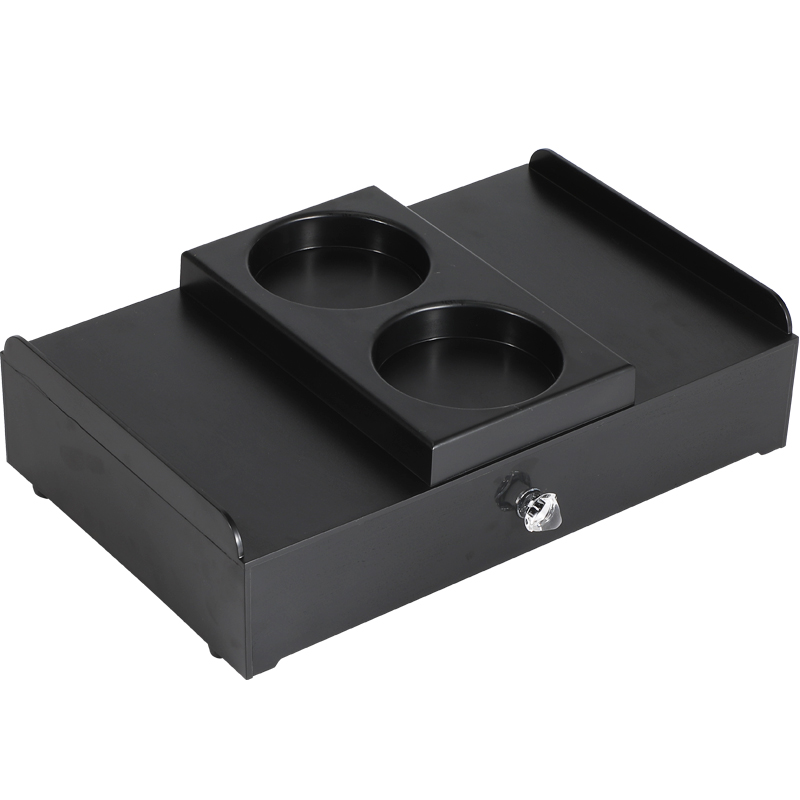 Black hotel accessories 9 items per set with toiletries holder tissue box manufacturer-Hanbi 13