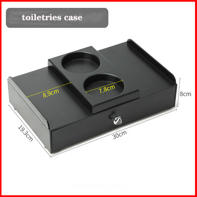 Black hotel accessories 9 items per set with toiletries holder tissue box manufacturer-Hanbi 8