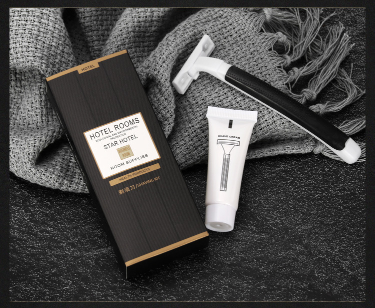 Noble style Black hotel small size shampoo hotel shower cream throwaway toothbrush one-stop supplier 3