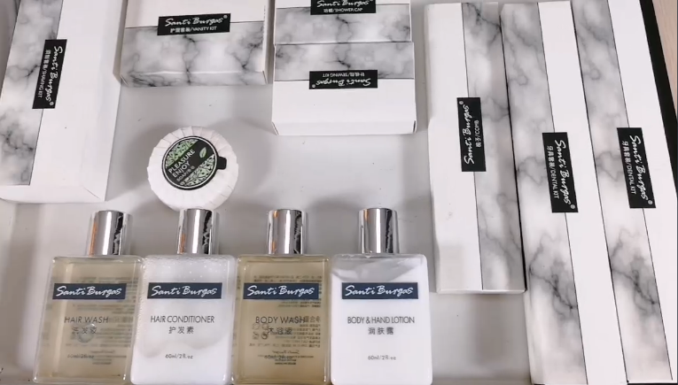Hotel shampoo suppliers hot sale hotel toiletries sets customized logo and packaging 2