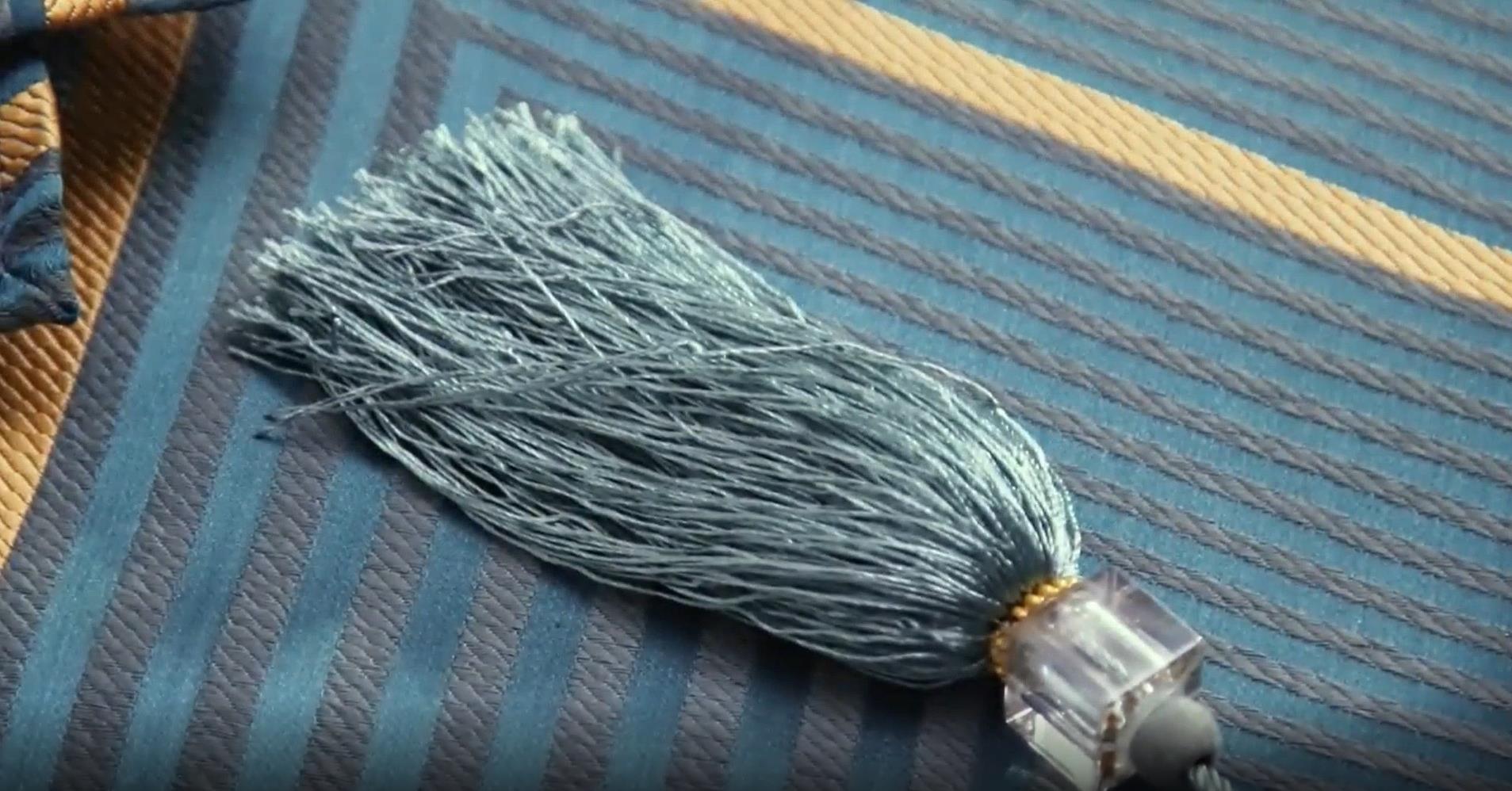 Royal luxury blue dining-table tea table runner decotation napkin cloth customized 3