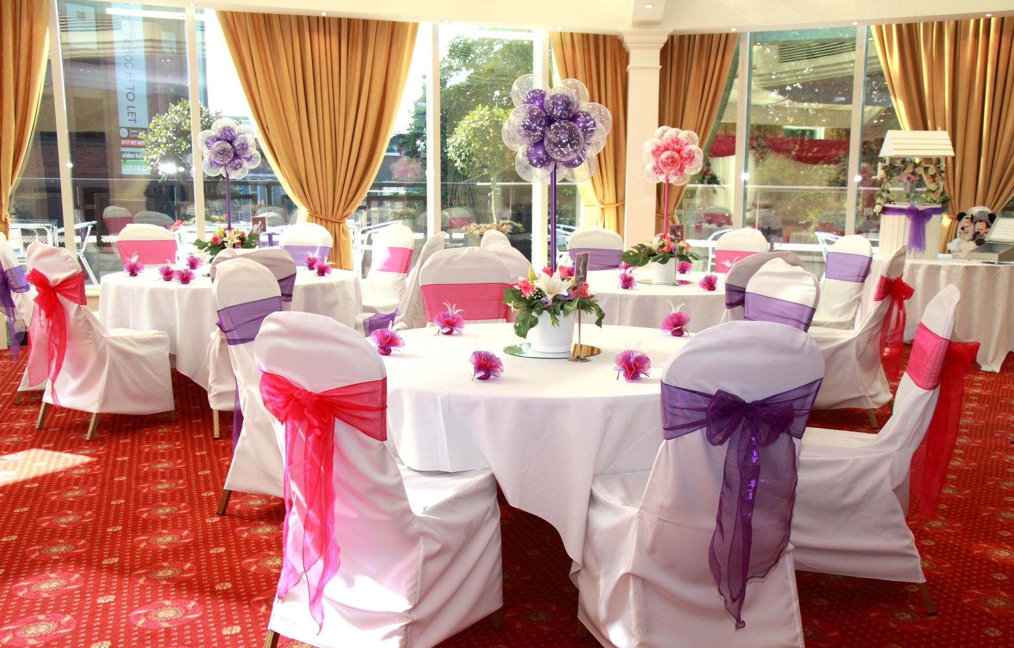 How to put on the chair cover specific steps - blue polyester stretchy chair cover 4