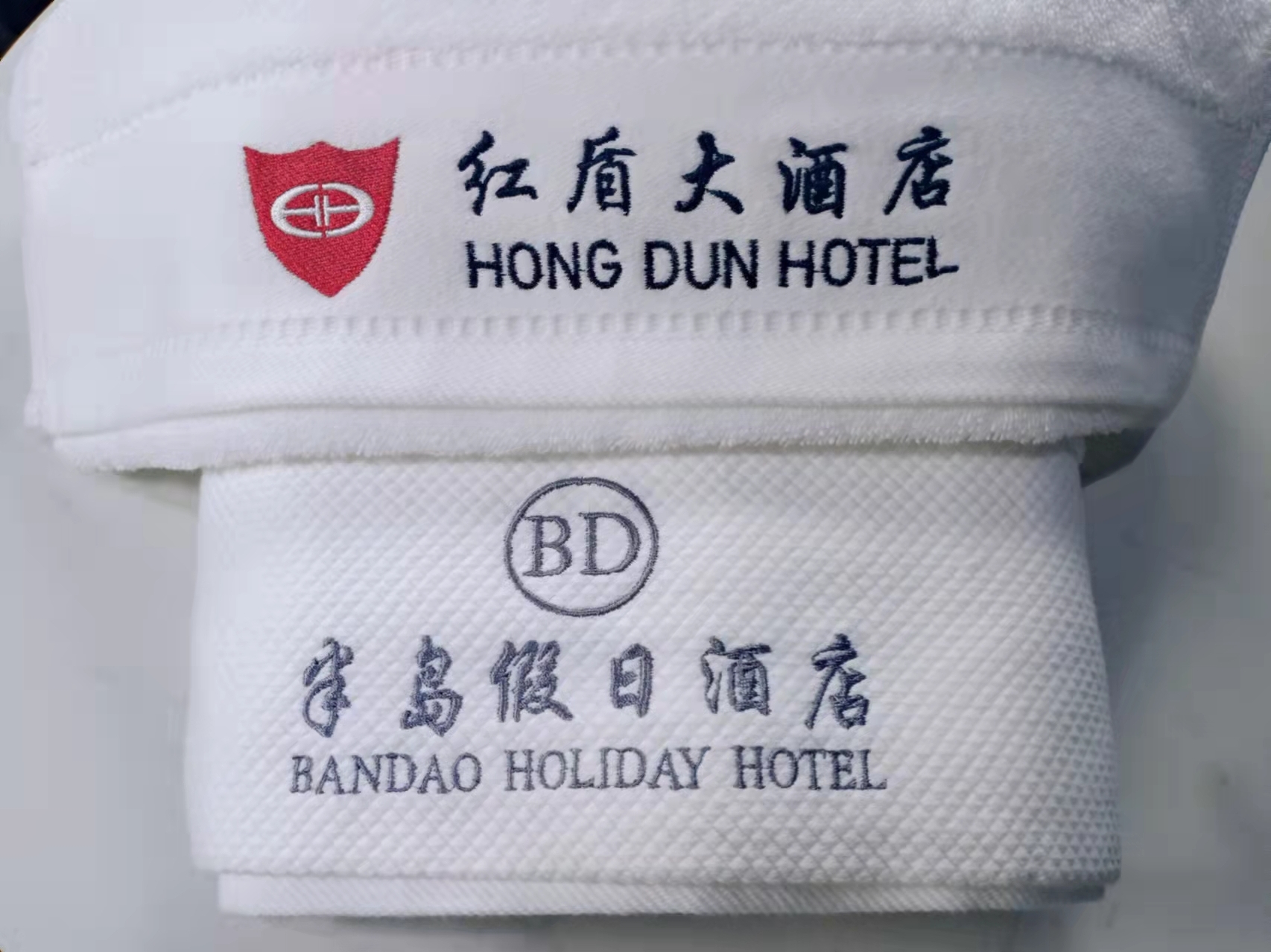 How many ways to customized hotel white towel logo-Hanbi textile Co. explain customized ways 3