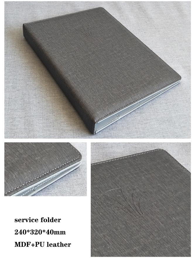 Best Quality Customized grey hotel leather set with tray trash can and tissue box manufacture Factory 12