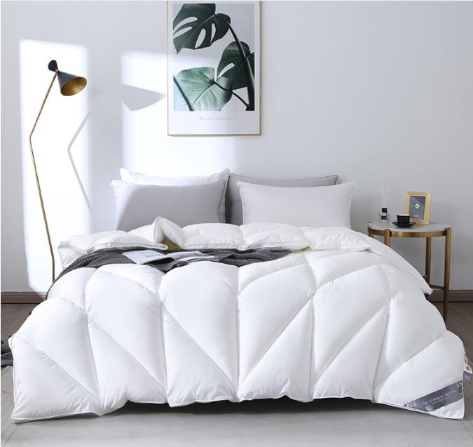 Hot sale hotel autumn winter warmth white goose down duvet king size ultra soft 2