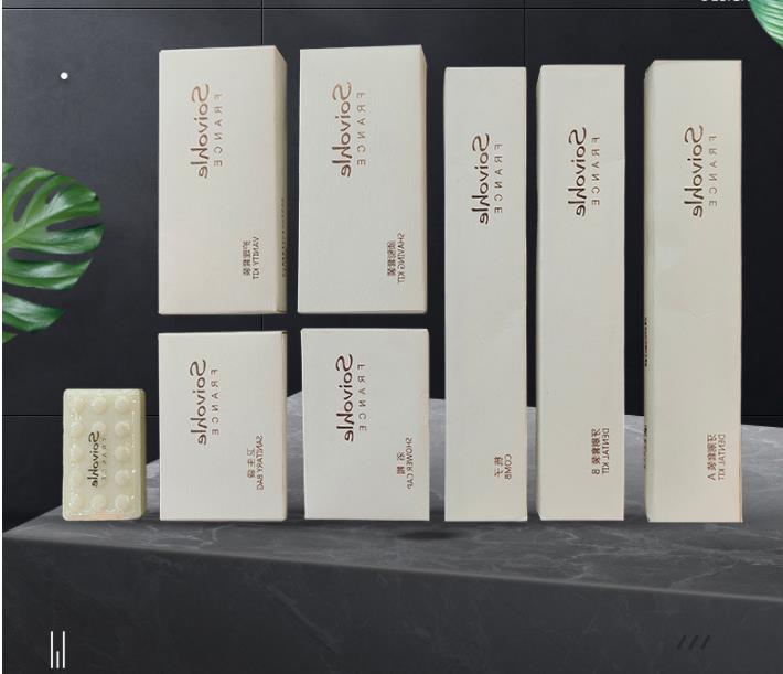 Best price 8 pieces hotel one use comb toothbrush shampoo nice box packing hotel toiletries supplier 1