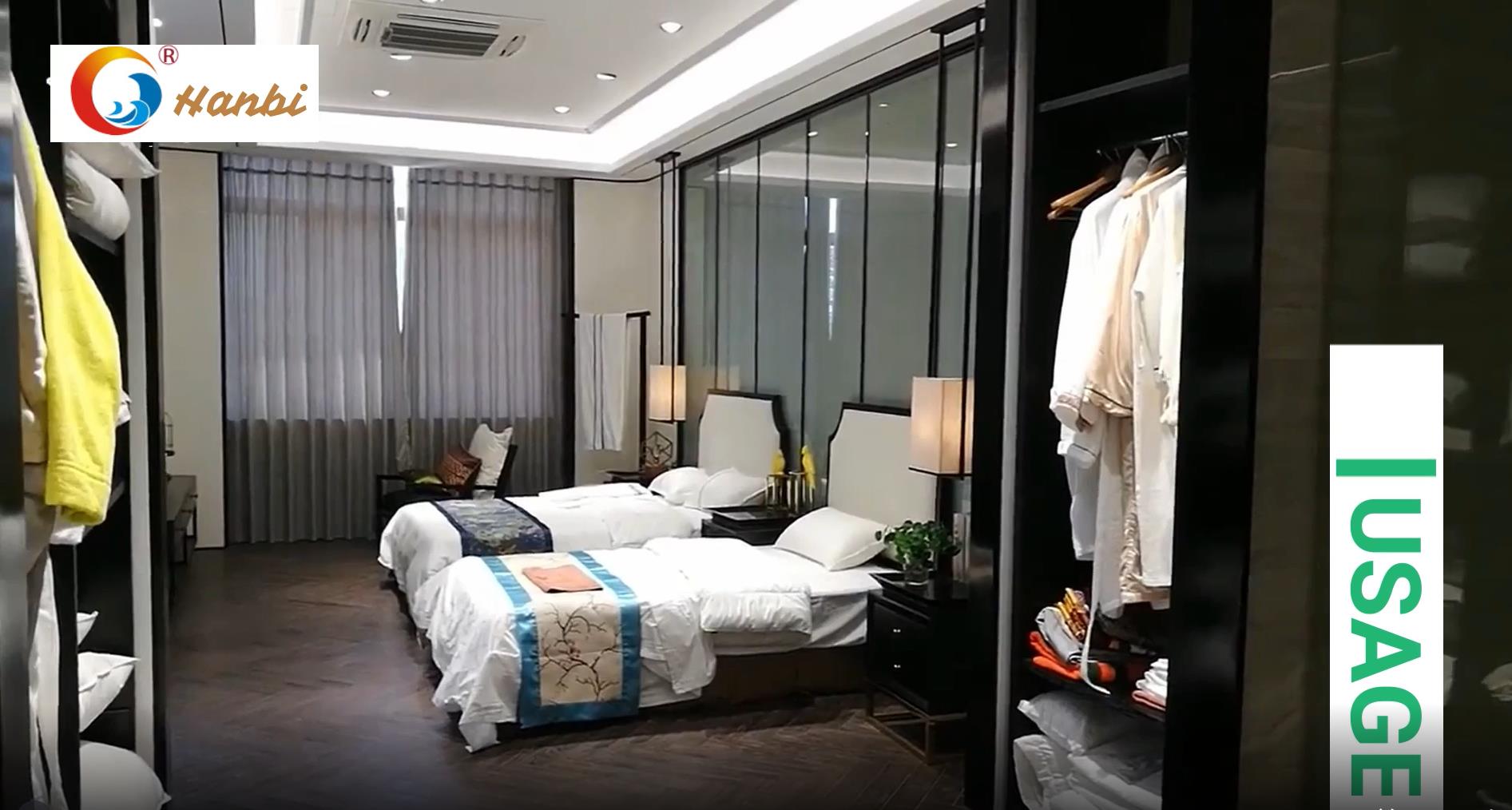 Hanbi sewing thread hotel bedding workshop hotel & motel products factory 3